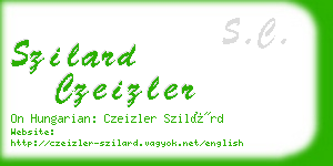 szilard czeizler business card